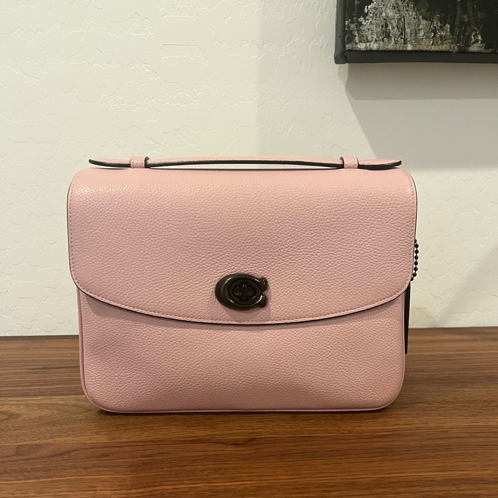 COACH Cassie in Aurora Pink Pebbled Leather. Original Release.